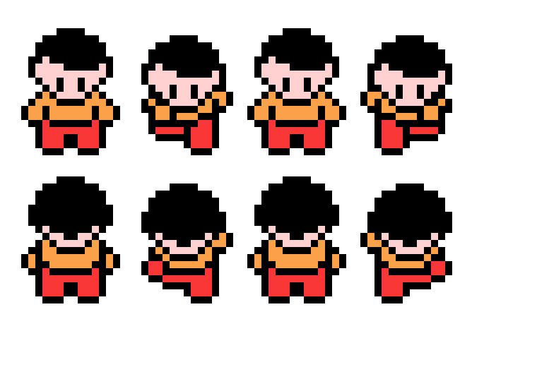 [49930c] front and back character sprite sheet