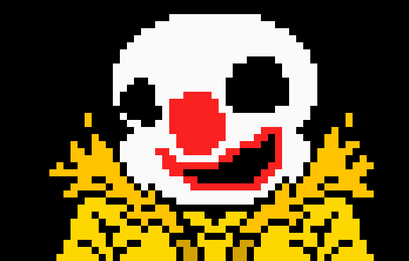 [53a360] this ugly ass sans sprite is now an clown xd