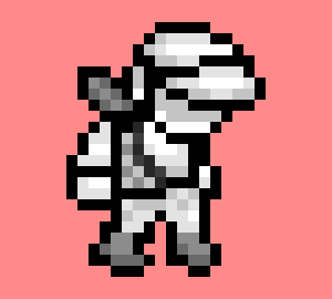 [77b851] - Walks back over to his rock because there is chaos even there, but before going inside his rock he places a poster that says "Assassin for hire - 20 g each kill / 15 g for capture" then he goes inside his rock - 