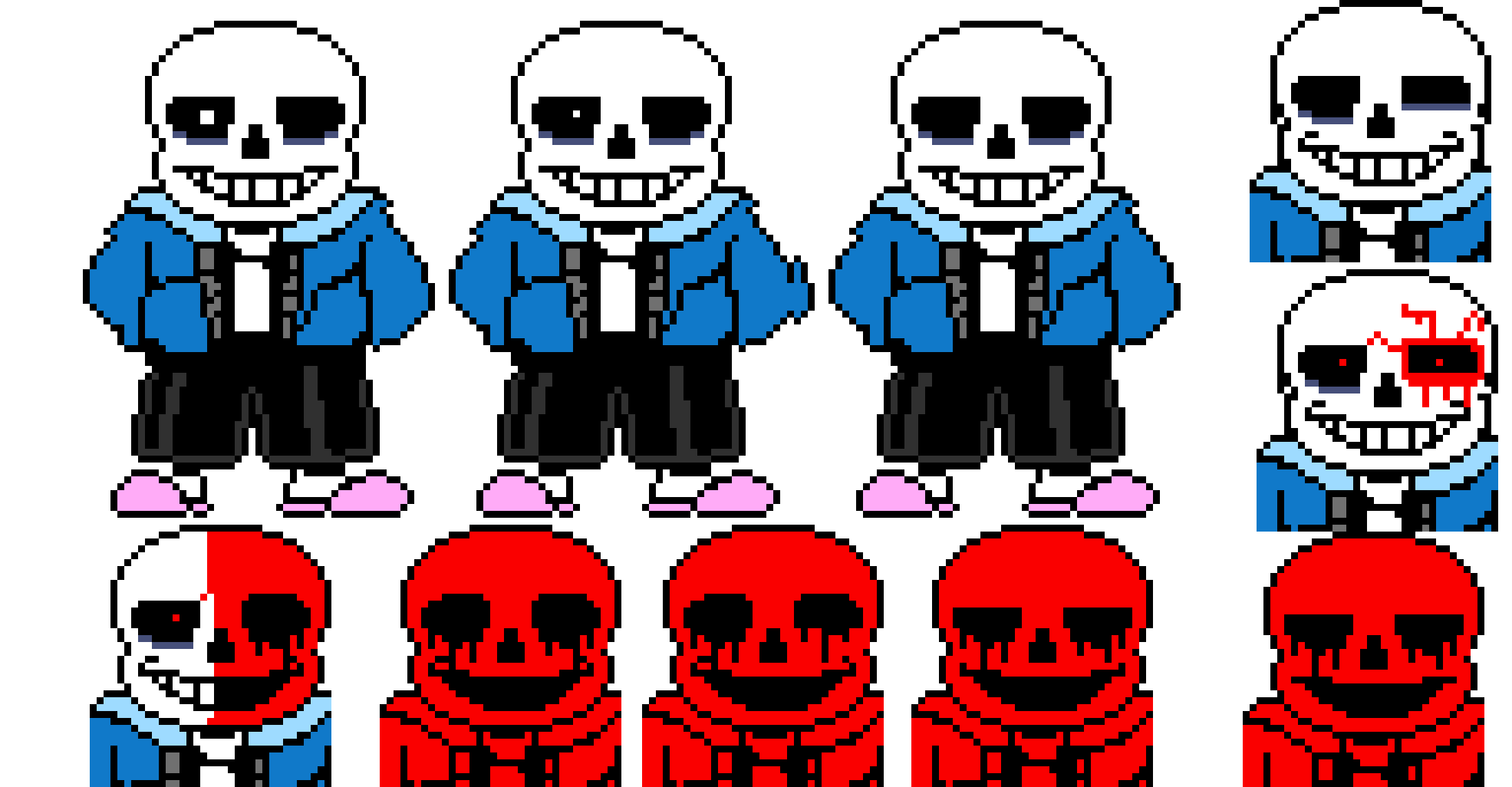 [39d9d6] psychosis Sans Emotion Sprites