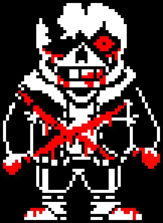 [8b76d8] Undertale Last Breath Sans phase 4 Attack 3 (Fan art)