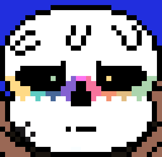"E!" *He poofed into a small boi and hid in error's hoodie* ".."