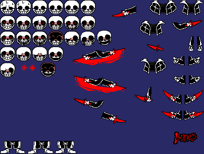 [f25b3d] Killer Sans Sprite Sheet V2