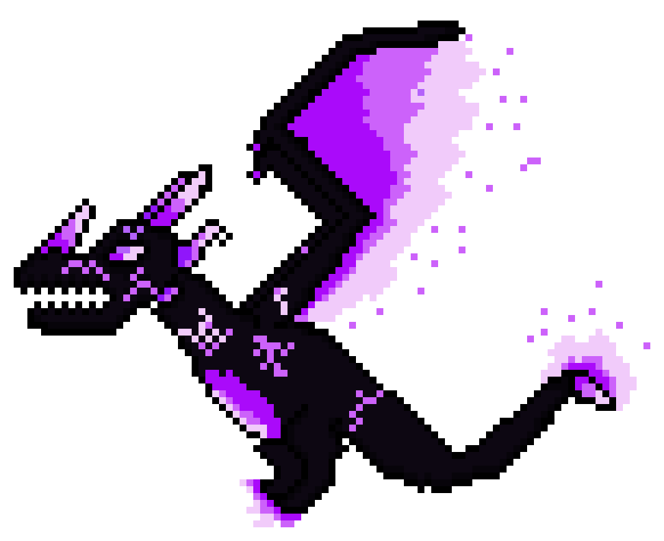 Ender Dragon with shading, but at FULL POWER