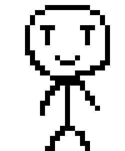 Henry overworld sprite (Henry stickmin in the style of undertale) 