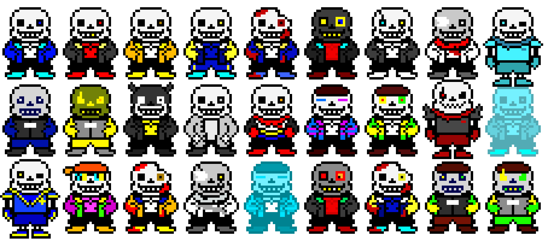 [9664c4] Even MORE of Sans in different AUs