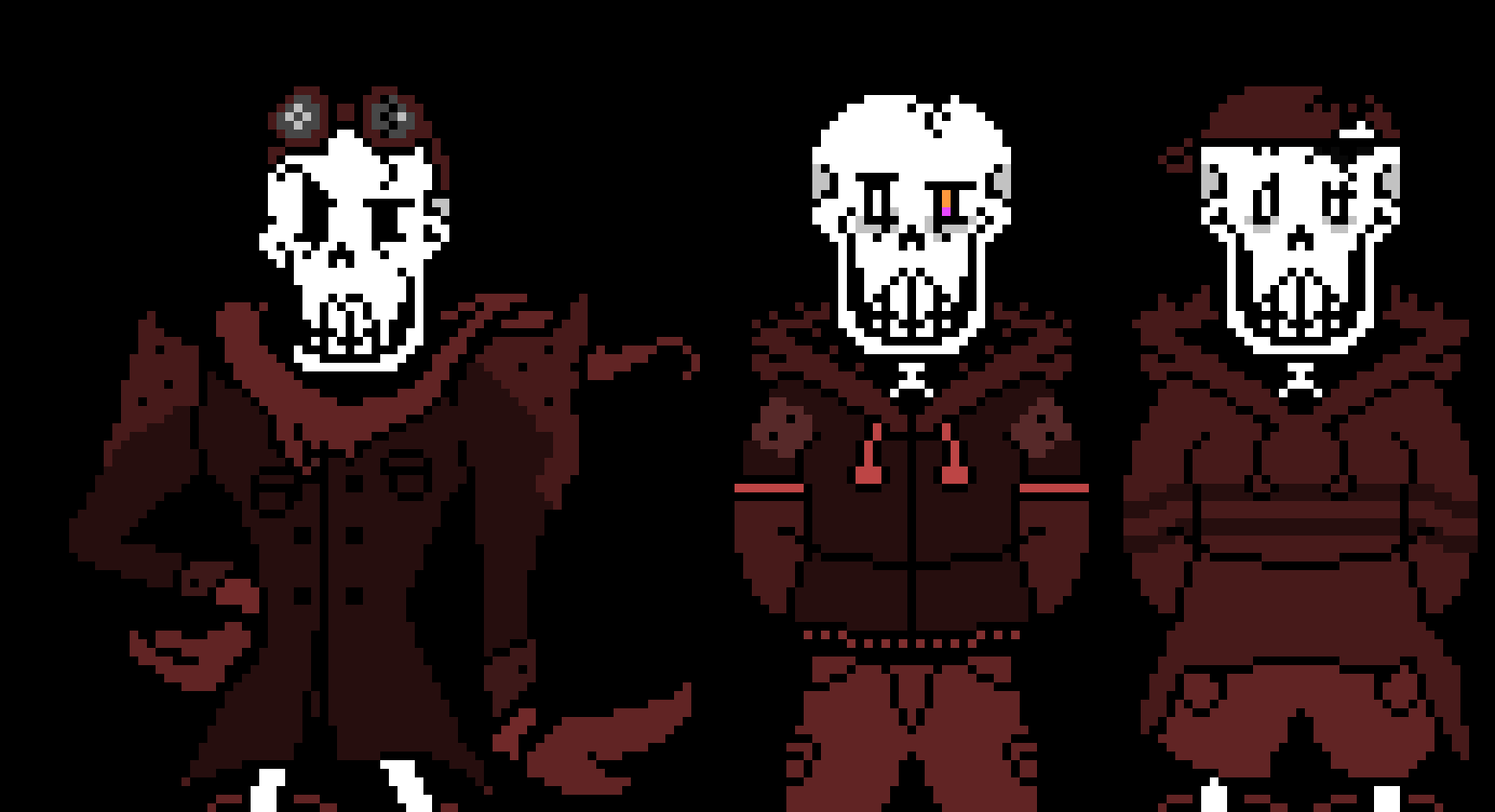 Different psb!fellSwap Papyrus's.