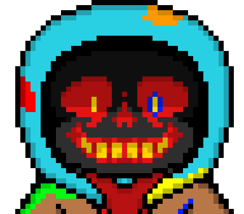 [a228fa] I... G-Guess I'm an... Error..... You can call me that.... *He lifts his head a bit, showing his red eyes and face*