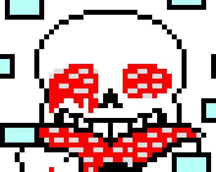 blaster appears behind error sans and fires *