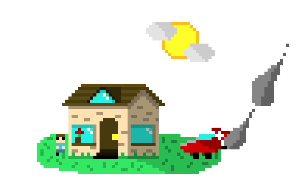[bdda48] Pixel House