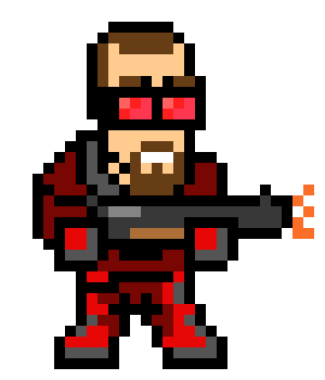 [2e2f1b] Character Sprite shotgun StopRight