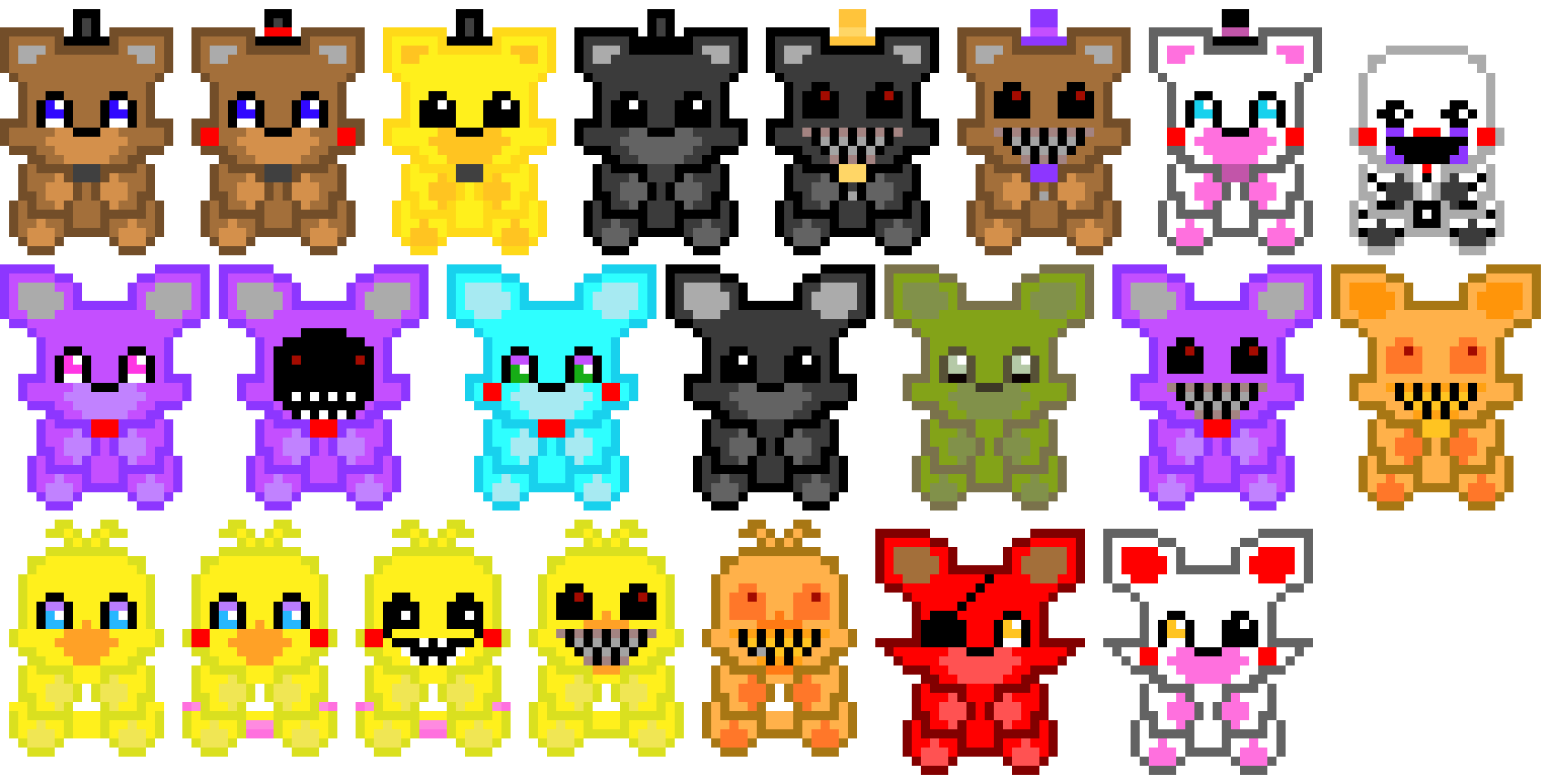 [9664c4] fnaf plushies