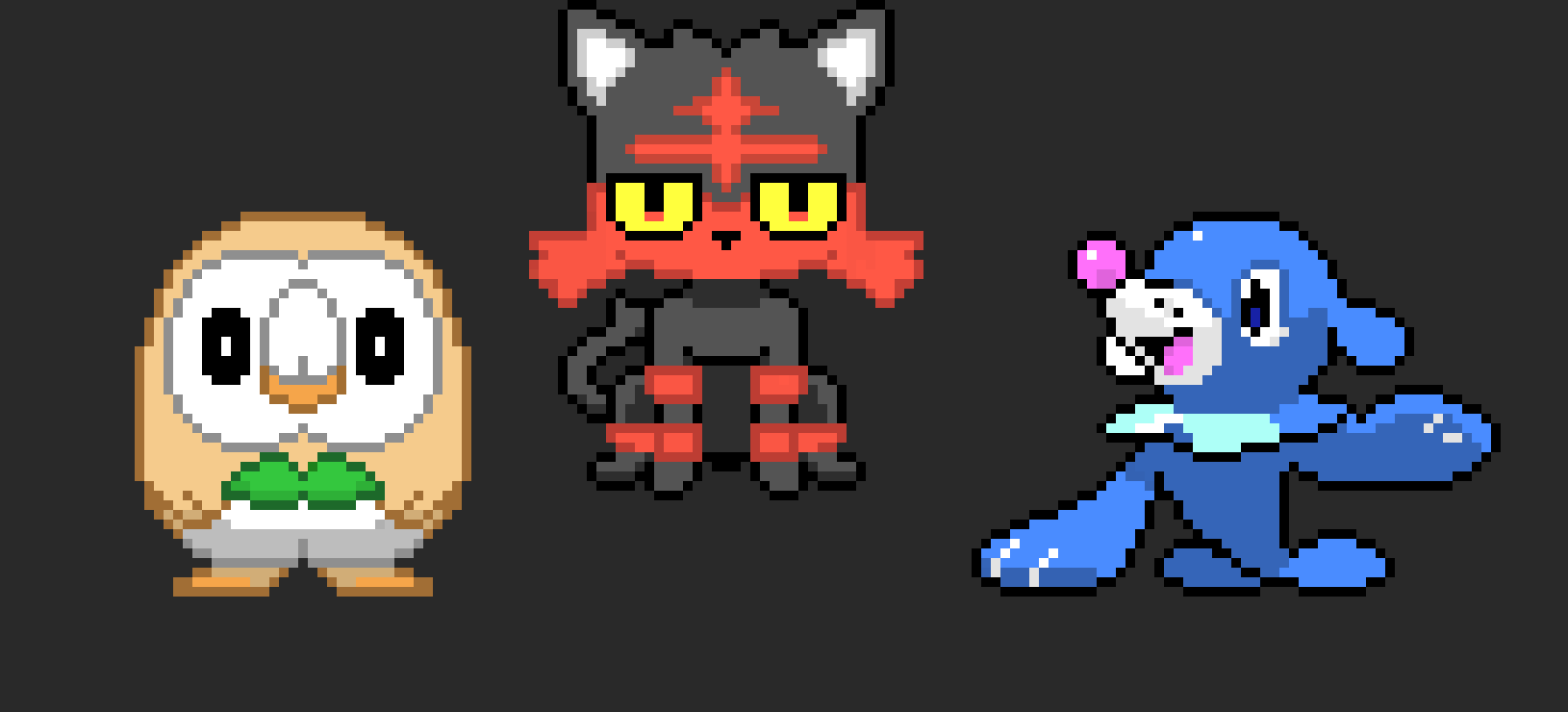 [9664c4] Pokemon Sun and Moon Starters