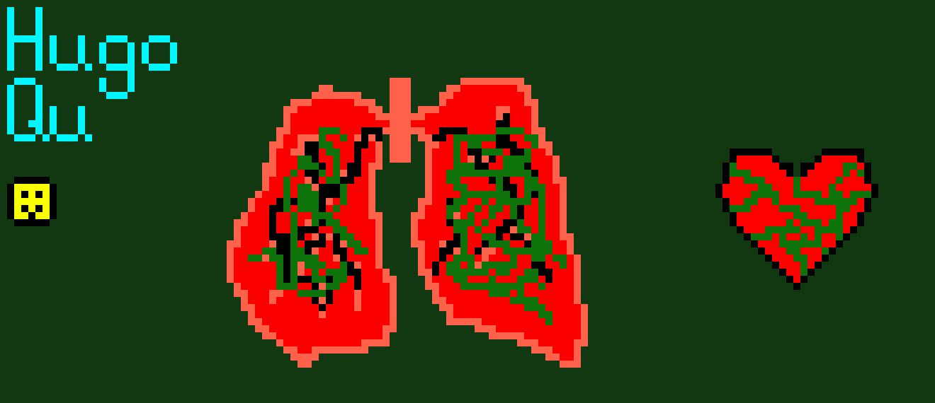 [2b4978] Pixel Art - Lungs & Heart