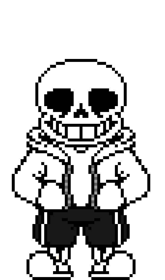 Sans sprite, except hes a base for others to use for OC reasons.