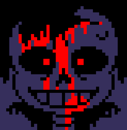 [7ce906] *(Demented gets up, and walks towards the door to get food.) -HorrorTale Sans