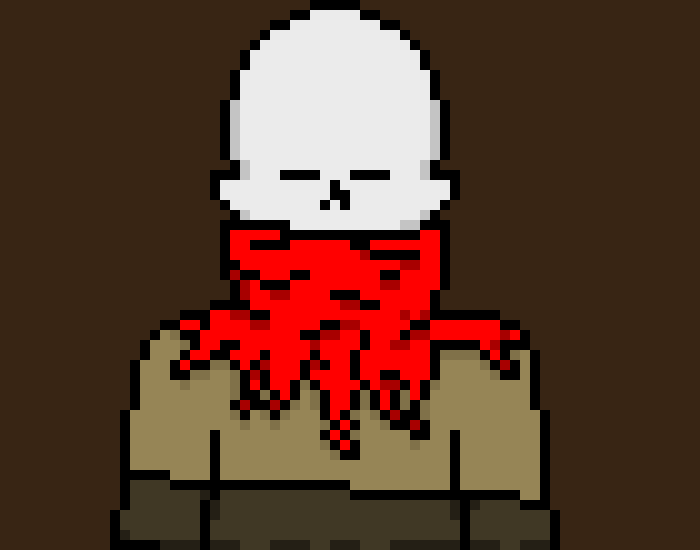 [2fbf6b] * You looked at the sans figure, as he had a white and rainbow jacket on.