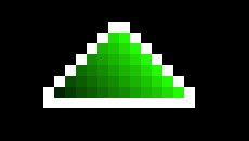 [63c926] Green Fading Triangle