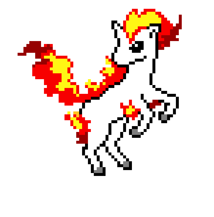 [9664c4] Ponyta pixel art