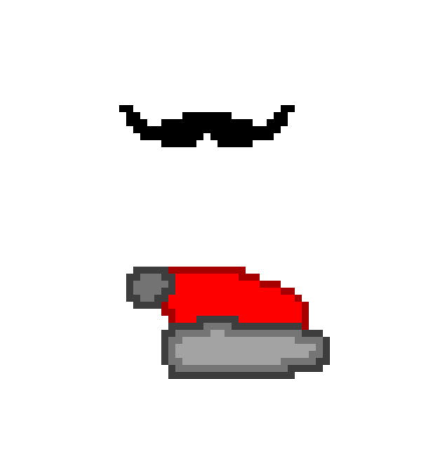 [9664c4] hat and moustache