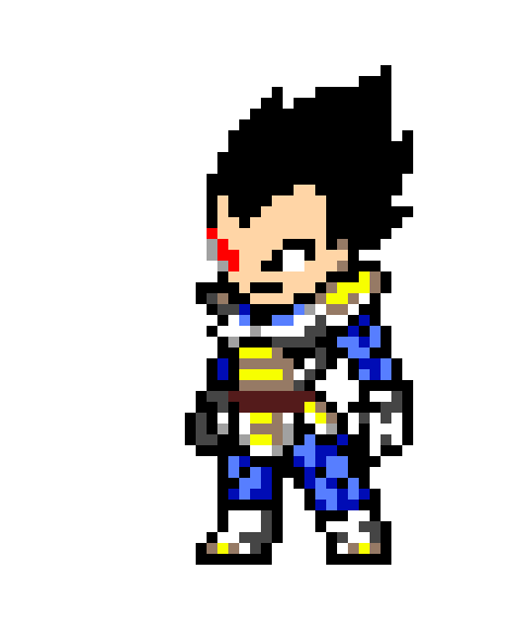 Vegeta Pixel Art