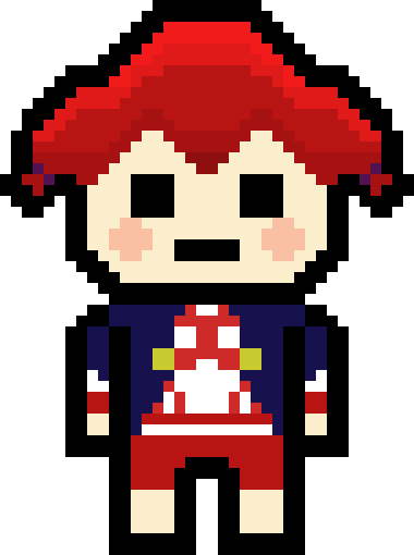 [86a47a] danganronpa pixel sprite base big- Haru Zegi