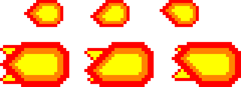 [9664c4] Charged Fire Ball Frame w/all frames