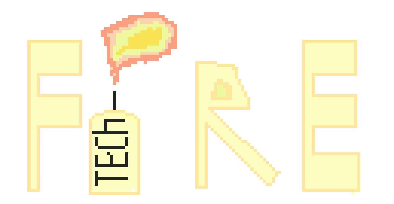 [e83205] fire tech logo good