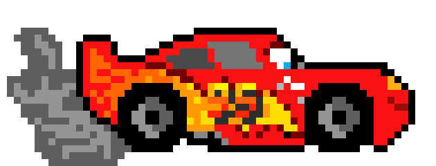 [f37698] Lightning McQueen driving