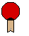 [ad4026] pixel art bat red