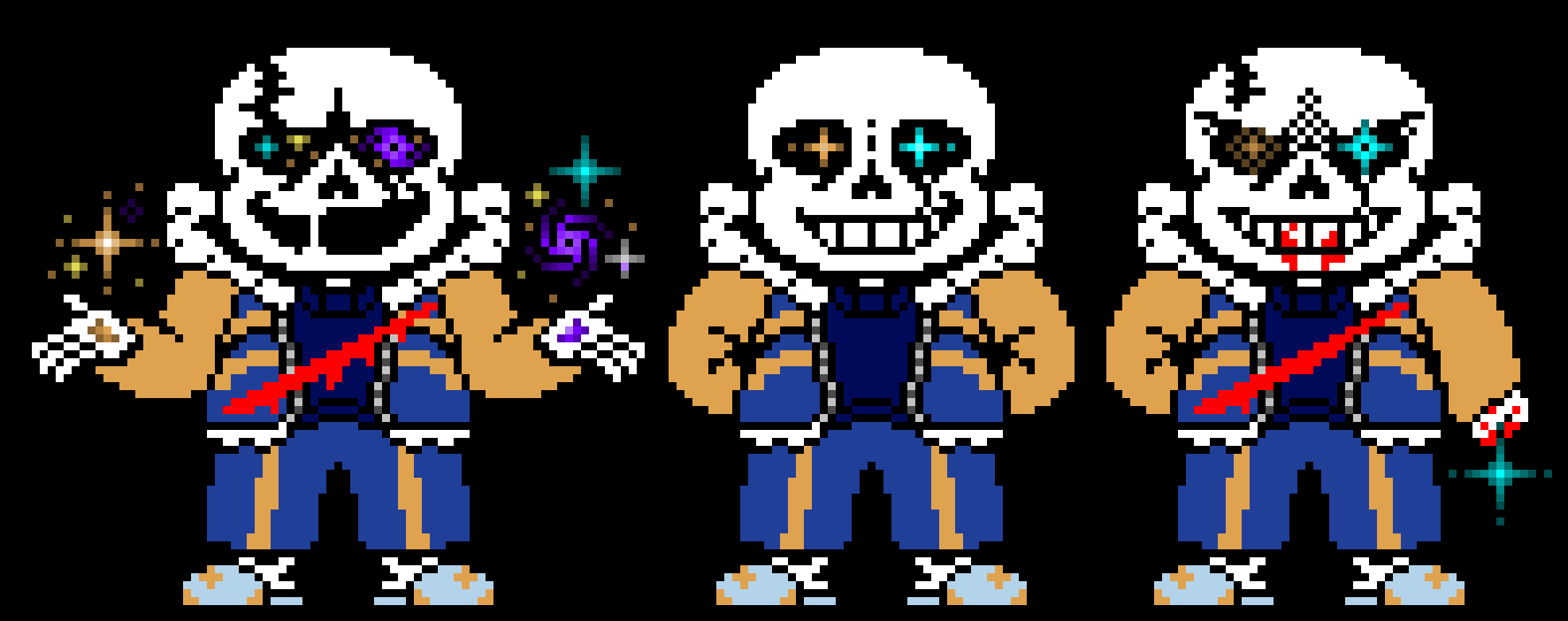 Outertale Sans last stars HARDMODE Sprite. (V5)