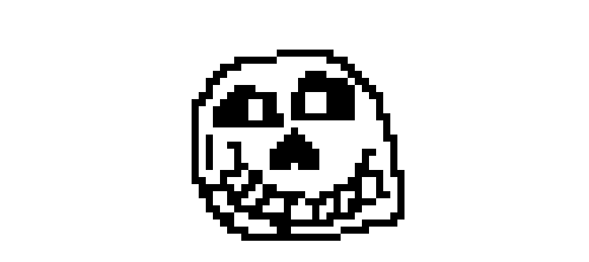 [0dfbff] Undertale Sans Head