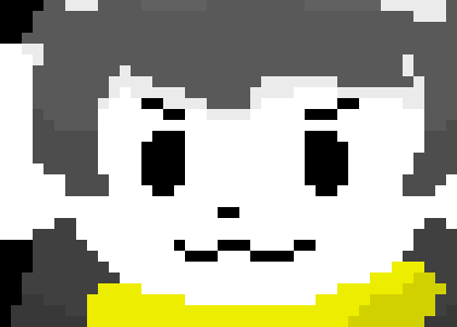 [a34ade] [The Temmie runs towards Tim, looking at them. they then turn to the other sans with an angry expression]