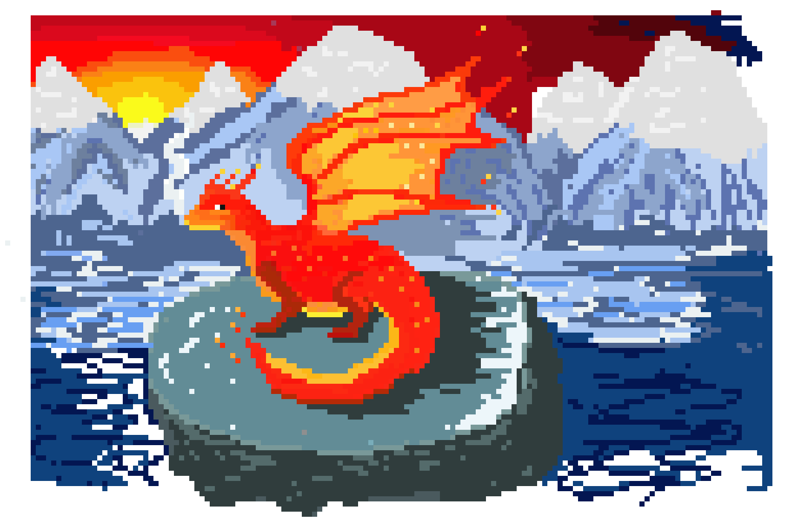 [f587d6] Fire dragon