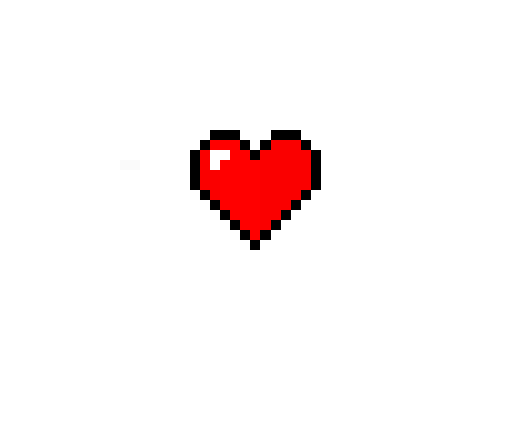 sky blue heart pixel