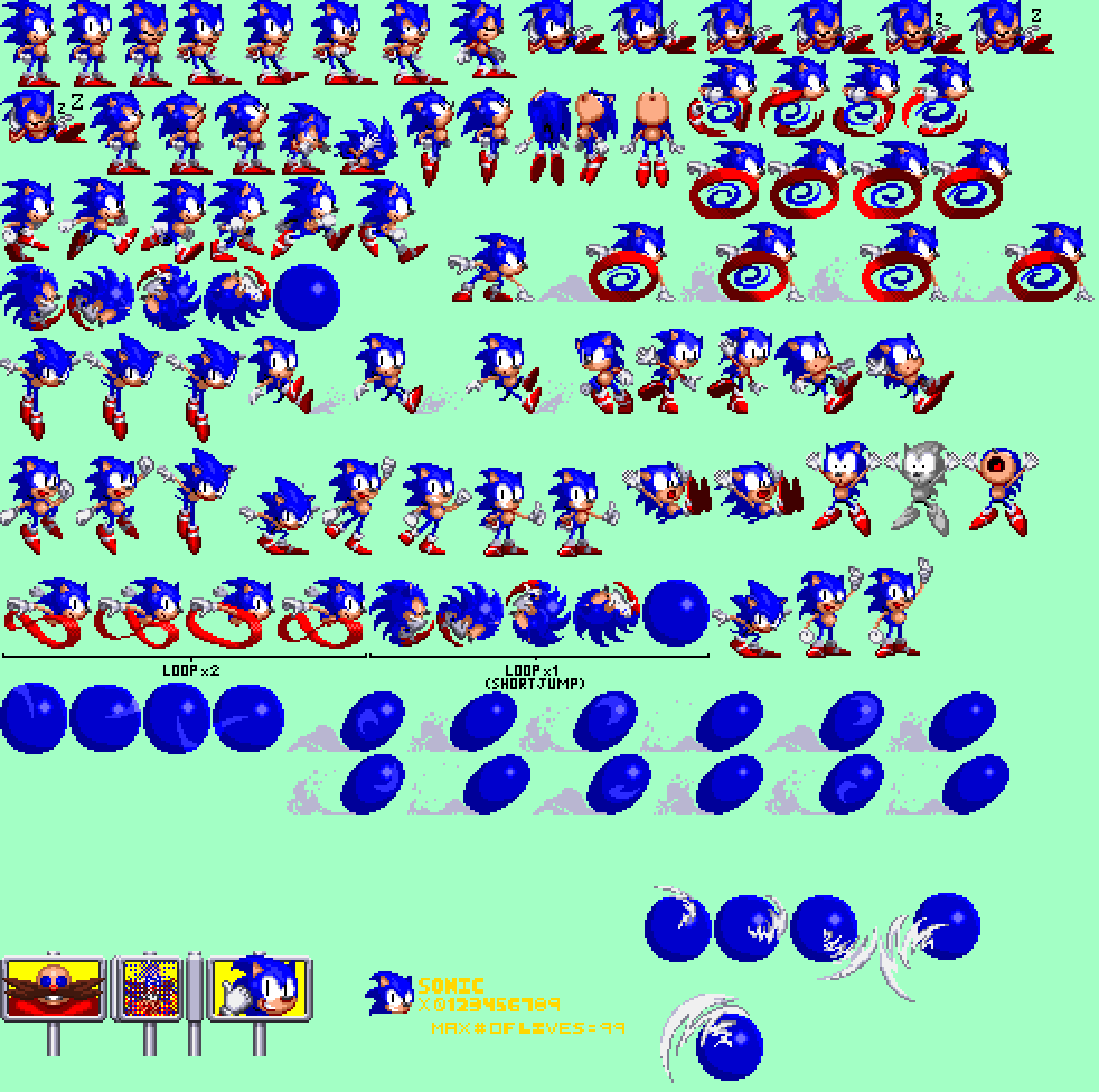 Sonic 5 Sprite Sheet