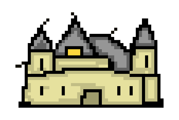 [f8888d] Gatsby house pixel art