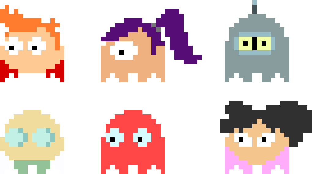 [0f6bf8] Futurama Ghosts Set