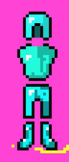 [9664c4] Minecraft Diamond Suit