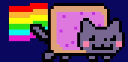 [9664c4] Neon cat