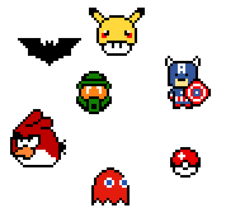 [9664c4] Random Pixel Art