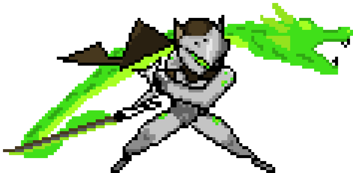 Genji Pixel Art