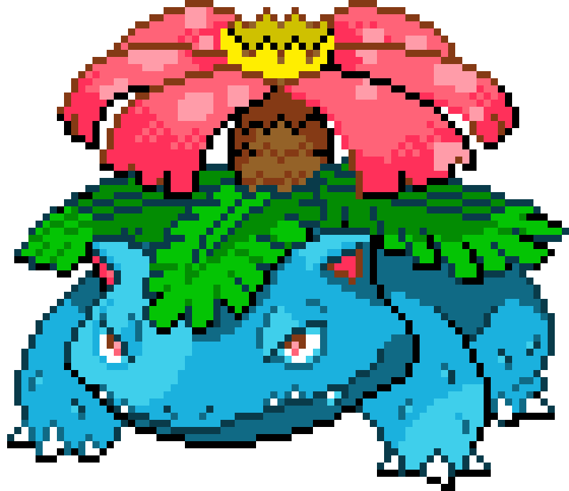 [1e4c3c] Venusaur Pixel Art