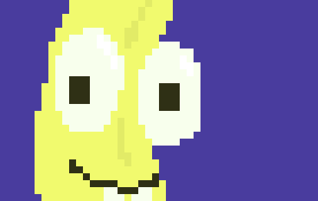 [236914] (the banana starts sputtering and spitting.) "b-b-banan... b-b-b-b.... b-banana?"