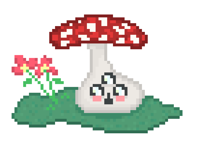 [ca62b6] mushroom thing but red