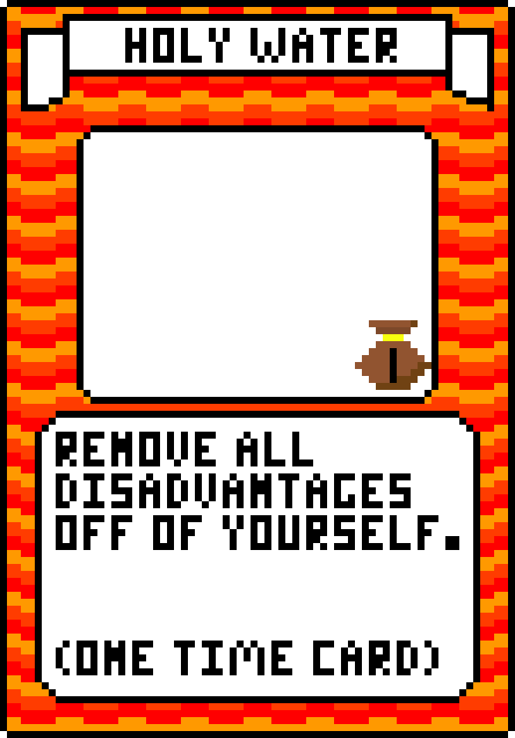 [b7cc55] Fire Holy Water Card