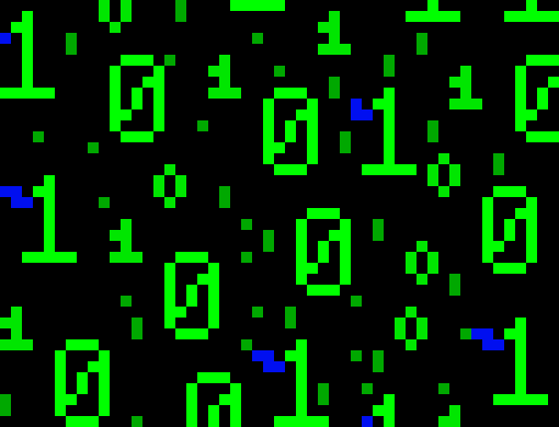 [6942af] i had originally made this matrix thingy for 1_ik, however, it got fucking littered with blue pixels