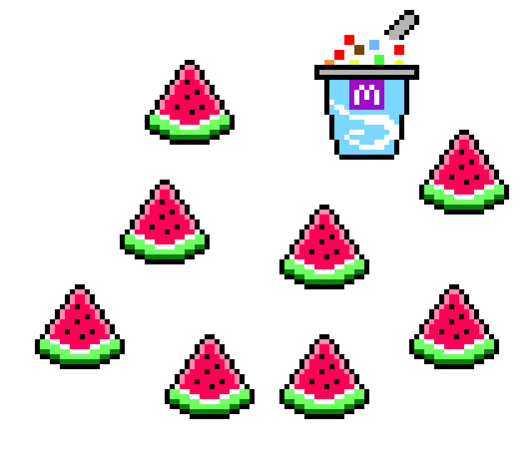 [d24e67] Raining Watermelon