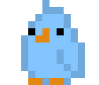 [cee4c2] blue chick wings down