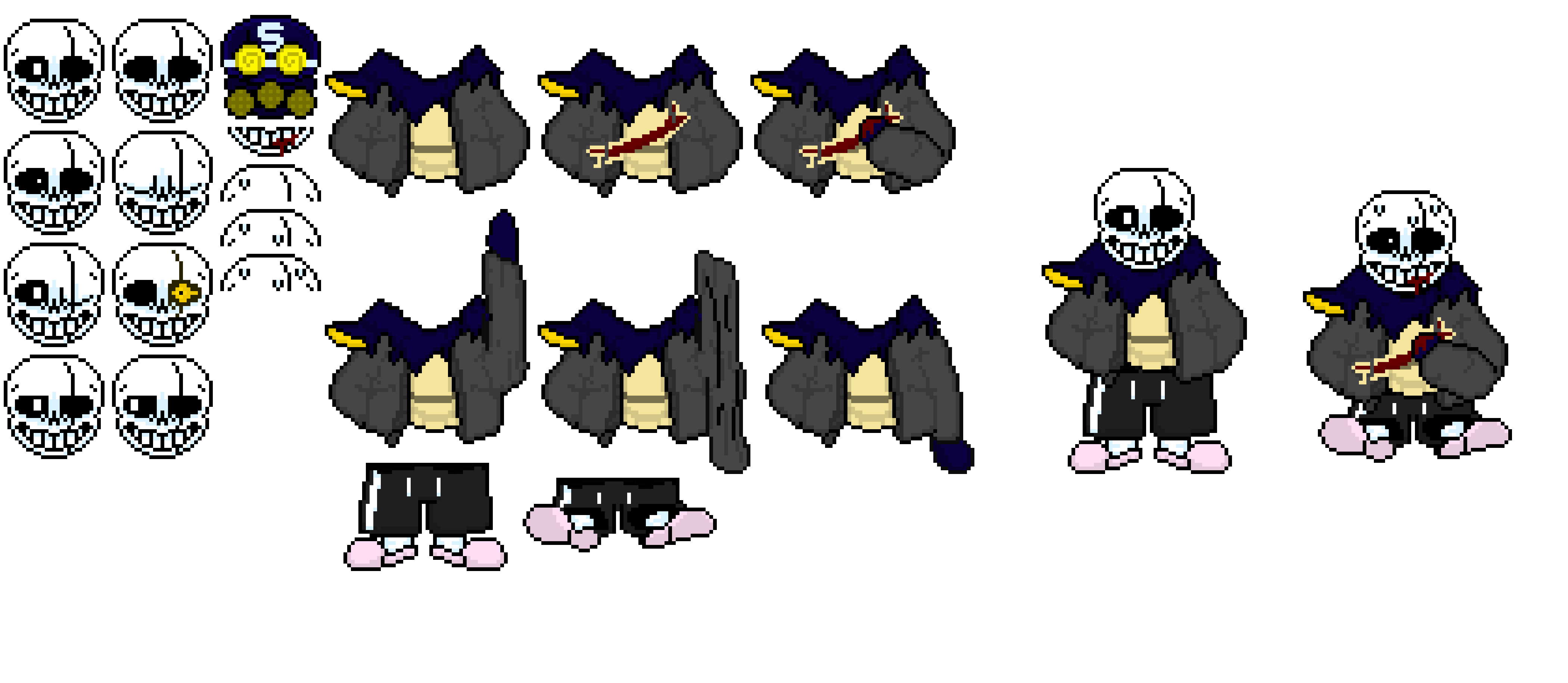 completed misttale sans sprite sheet v3